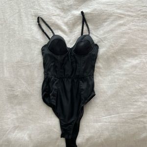 Fleur du Mal satin bodysuit